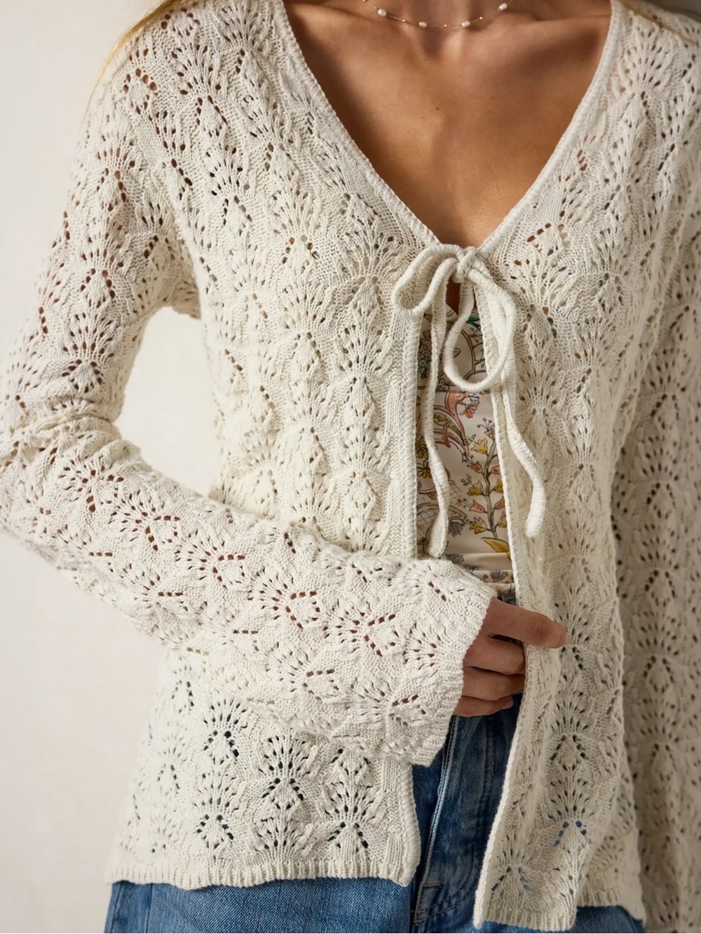 Natural Life Josie Layering Sweater - Cream - XS NEW WITH TAGS NWT